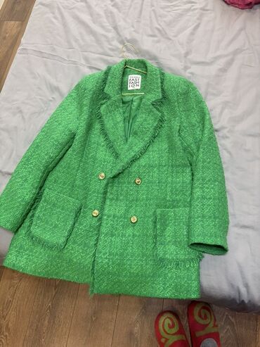 пиджак на завязках: Женское твидовое пальто-жакет PERRY FAST FASHION (на бирке — размер