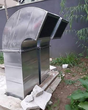 buz dolablari: Sənaye tipli havalandırma çıxışı (damperli hava kanalı başlığı) - — 1