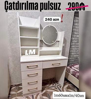 kitab stol: Düz masa, Stulsuz, Polkalı, Siyirməli — 1