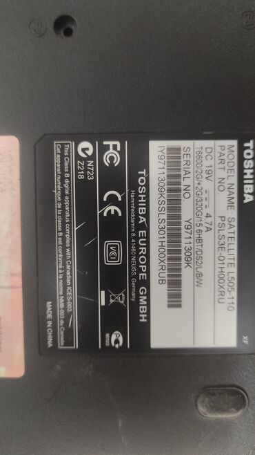 Kompüter ehtiyyat hissələri: HP və Toshiba noutbuku. hər ikisi ishləkdir lakin detal kimi satiram