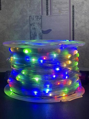 Светодиодные гирлянды: Уличная гирлянда 100 м Гирлянда с питанием 24V. Самая безопасная — 6