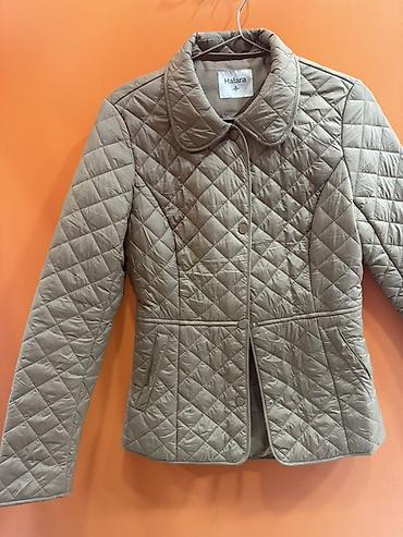 alt geyim: Halara qadın qatlmalı jaket - Rəng: bej/boz ton - Dizayn: romb — 1
