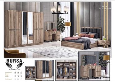 Divanlar: İkinəfərlik çarpayı, Dolab, Termo, 2 tumba, Türkiyə, Yeni