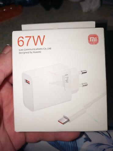 type c hub: Xiaomi 67W sürətli şarj adaptoru - Güc: 67W sürətli şarj - Giriş: AC — 3