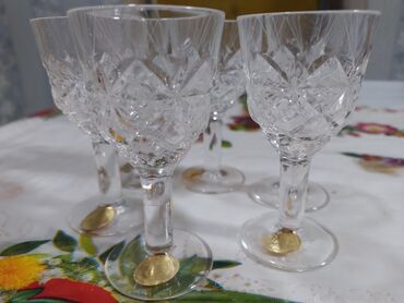 Digər dəstlər və servizlər: Kəsmə naxışlı şüşə-servis dəsti - 6 ədəd uzun qədəh – zərif kəsmə — 2