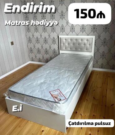 Çarpayılar: Təknəfərlik çarpayı, Bazasız, Matras ilə, Siyirməsiz — 14