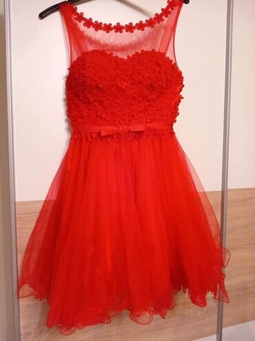 crvene haljine za svadbu: M (EU 38), bоја - Crna, Večernji, maturski, Na bretele