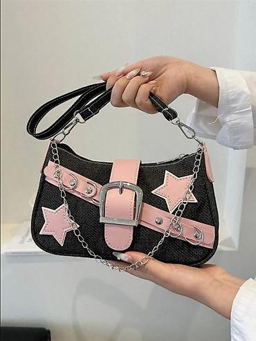 Аксессуары: Y2K Star Bag — стильная сумка с яркими акцентами звезд, ремешком с — 5