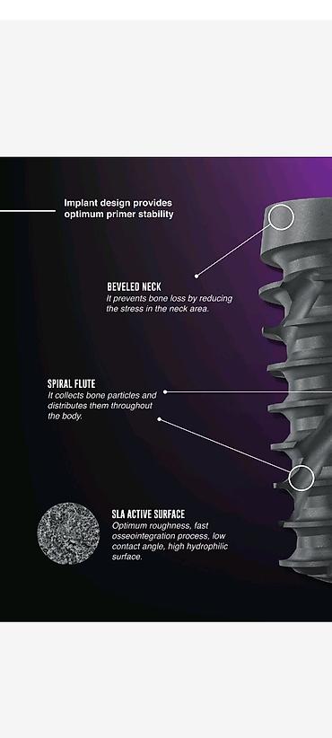 Digər tibbi məhsullar: Qiymətə abatmentdə daxildir. Powerbone Dental Implant – SLA Active — 4