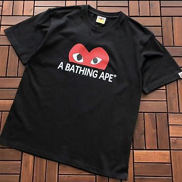 tisort: A BATHING APE qısaqol tişört - Model: Classic “A BATHING APE” ön — 3