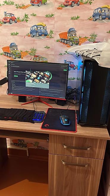 masaüstü gaming pc: Oyun və iş üçün masaüstü kompüter komplekti Tərkib: - Sistem bloku — 1