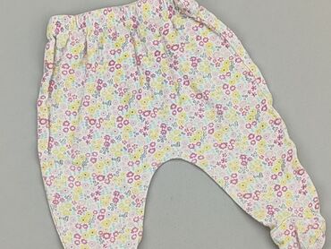 letnia sukienka w paski z koronką: Baby material trousers, 0-3 months, 56-62 cm, condition - Perfect