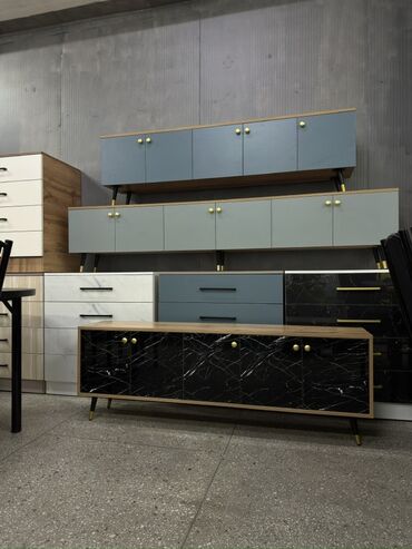 Кухонные гарнитуры: Кухонный гарнитур, Новый, цвет - Серый, МДФ, Бесплатная доставка — 10