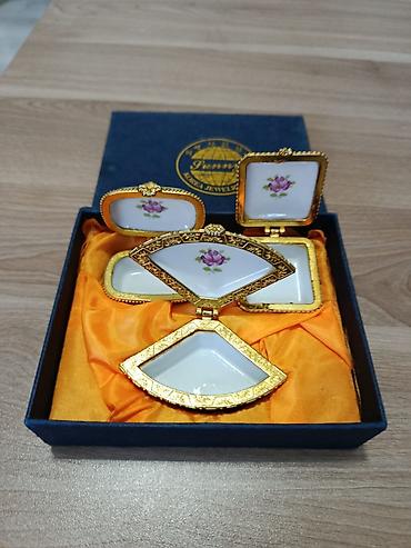 Mücrülər: Sunroy Korea Jewelry Box brendli porselen miniatür qutu dəsti - — 1