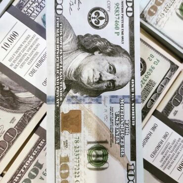 Купюры: Сувенирные деньги, доллары, в пачке 80шт