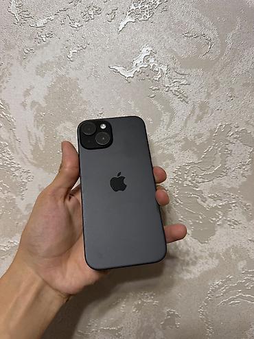 Уюлдук телефондор жана аксессуарлар: IPhone 15, Колдонулган, 128 ГБ, Кара, 83 % — 2