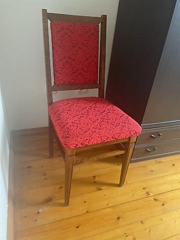 Mebel: Qonaq otağı üçün, İşlənmiş, Qatlanmayan, rəng - Qırmızı Stul — 1