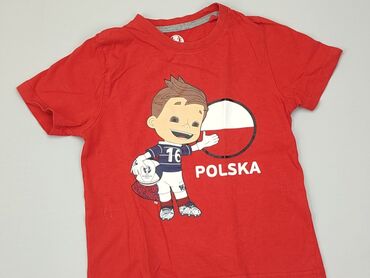 koszulka polo i marynarka: T-shirt, 5-6 years, 110-116 cm, condition - Very good