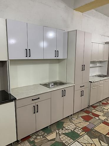 silver kitchen: Кухонный гарнитур, Новый, цвет - Белый, ДСП, Бесплатная доставка — 3