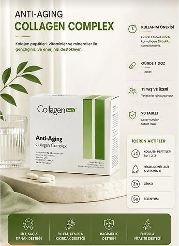 collagen: Collagen Forte Anti-Aging Collagen Complex – hidrolizə peptid Tip 1 — 3