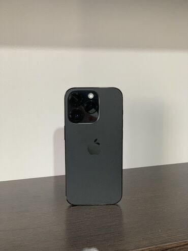 телефоны бу айфон: IPhone 14 Pro, Б/у, 128 ГБ, Black Titanium, Защитное стекло, 86 %