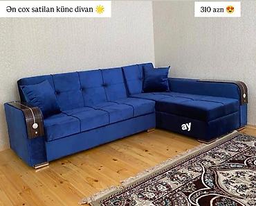 Divanlar: Künc divan, Yeni, Vеlur parça — 1