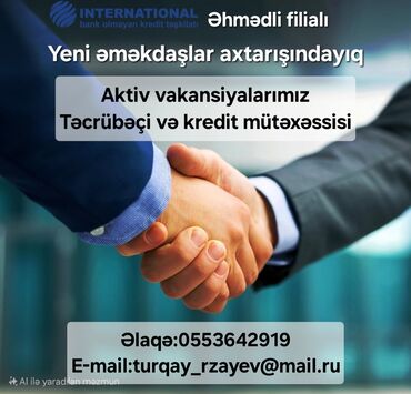 Digər ixtisaslar: Yeni müştərilərin cəlb edilməsi potensial müştərilərin axtarışı