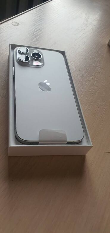 айфон 16 про 256 гб цена бишкек: IPhone 16 Pro Max, Новый, 256 ГБ, White Titanium, Кабель, Коробка