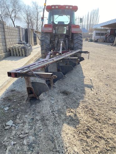 Оборотные плуги, перевертыши: Навесной оборотный плуг для трактора, 5-корпусный. Плн 5-35. Рама — 3