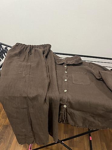 соив пантеры: СРОЧНО! 2700с. Ниже не будет. Шикарный Брючный костюм, Италия, лён — 3