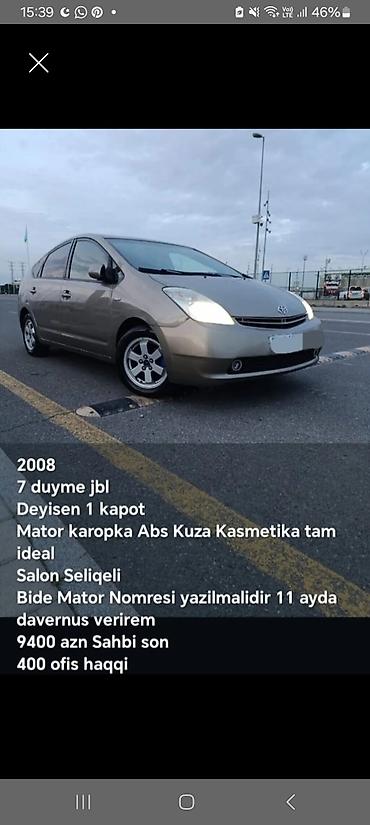 toyota r18: Toyota Prius (II nəsil) hibrid hetçbek - Kuzov: 5 qapılı hetçbek — 7