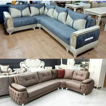 Divan və kreslo dəstləri: Künc divan, Pufik, Bazasız, Açılmayan — 25