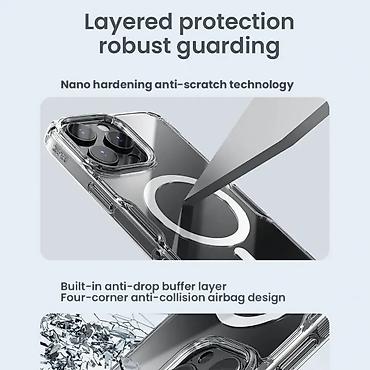 Maske i futrole za telefone: Maska Nillkin Nature Pro Magnetic za iPhone 16 Pro Max 6.9 plava. Uz — 9