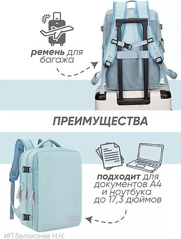 Аксессуары: Рюкзак городской/деловой Ragodi, голубой Причина продажи: скорый — 2