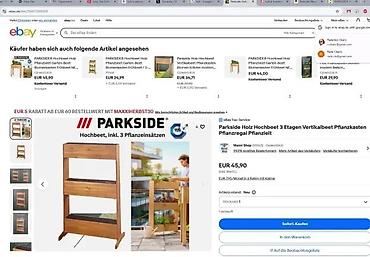 Žardinjere: Drvena vertikalna saksija/ležista za biljke – 3 nivoa - Materijal — 5