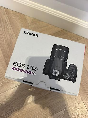 canon 250d: Fotoaparat əla vəziyyətdədir və tam işləkdir. Heç bir texniki problemi — 7