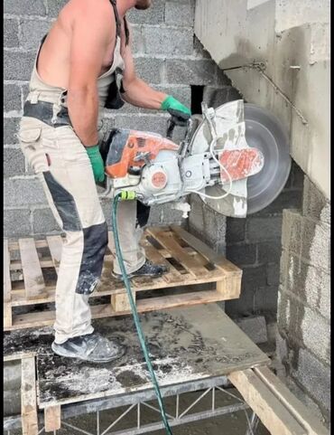 Beton işləri: Beton kəsmə və deşmə xidməti profsional- Beton kesimi beton kesen — 18