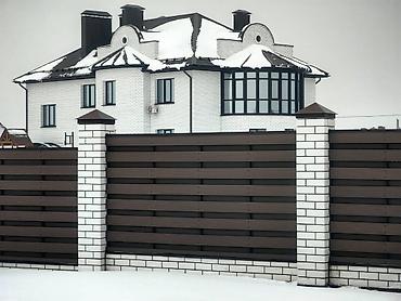 Фасадные 3D панели: ДПК заборы из террасных досек ДПК и фасадных панелей. Современные и — 5