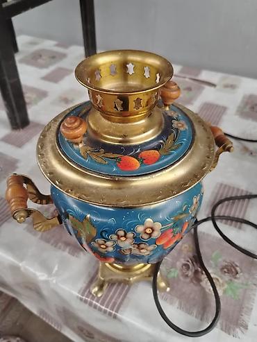 samovar satışı: Elektrikli samovar antikadır Rusiyadan gəlin 60 ildirki var lalafoda — 3