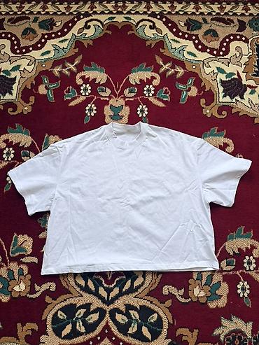 халаты белые медицинские: Футболка, Оверсайз, Хлопок, Новый, L, XL — 1