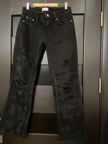 CD, DVD disklər və kassetlər: Zara, yırtıq detallı cins şalvar Dizlərdə və digər yerlərdə yırtıqlar — 9