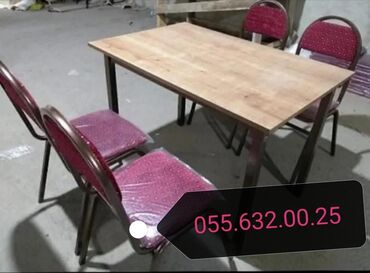 Masa və oturacaq dəstləri: Stol stul desti masa və oturacaqlar dəstləri kafe və cayxana üçün stol — 11