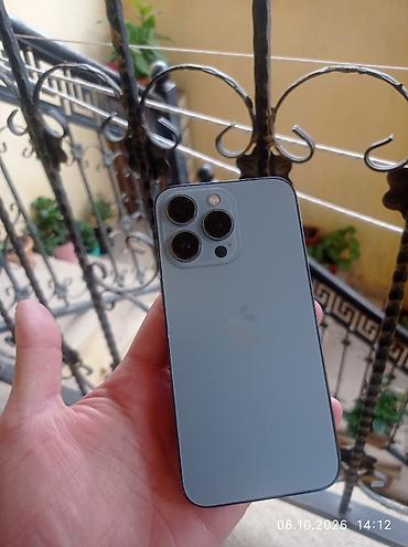 electronics iphone: IPhone 13 Pro, 128 GB, Sierra Blue, Barmaq izi, Face ID — 1
