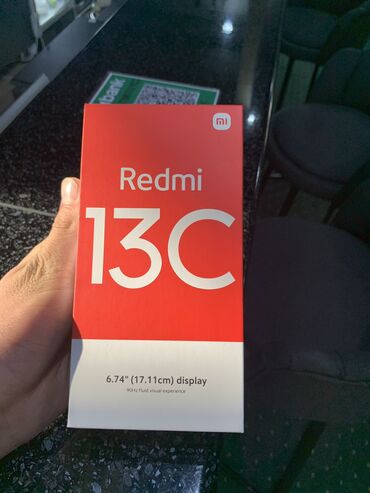 продаю телефоны: Xiaomi, Redmi 13C, Жаңы, 256 ГБ, түсү - Боз, 2 SIM