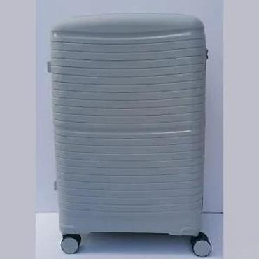 Putni koferi i torbe: Tvrdi kofer na točkiće – sivi - Materijal: izdržljiva tvrda školjka — 12