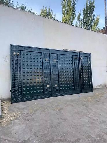 Откатные ворота: Стальные, Автоматические, Консольная конструкция, Для частного дома, С калиткой, Оптом, Новый, Бесплатная установка — 13