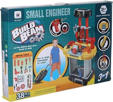 stvari za devojčice: Cena 5200 din Veliki set alata za sve male zanatlije Build Beam