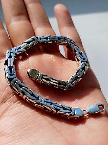 Серебряные цепочки: Классический Бисмарк 150 гр 60 см Ювелирные — 49