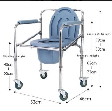 Yerimək üçün arabalar, çəliklər, əsalar, rollatorlar: Əllil xəstələr üçün sanitar qovşağı karşok Əlillər üçün unitaz Унитаз