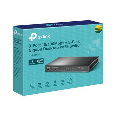 Noutbuklar üçün örtük və çantalar: TL-SL1311P 8-Port 10/100Mbps + 8-Port PoE+ ilə 3-Port Gigabit